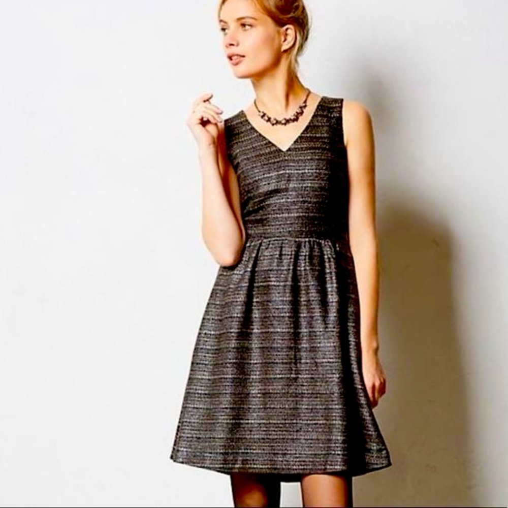 Anthropologie Moulinette Soeurs Tweed Dress Size 6